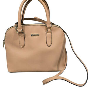 Trina Turk Pale Pink Satchel Bag Gold Color Hardware
